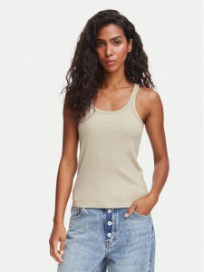 BOSS Top C_Epetite 50554664 Zielony jasny Slim Fit