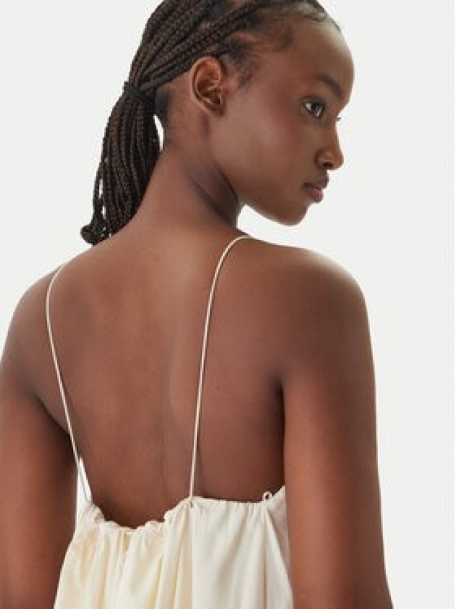 Eleh Sukienka letnia SS260102 Écru Regular Fit