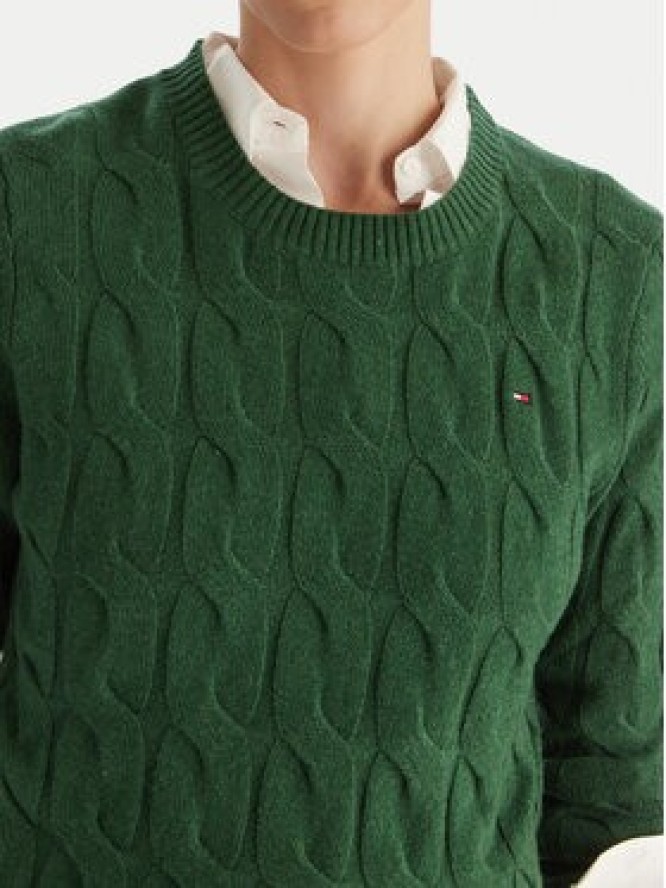 Tommy Hilfiger Sweter WW0WW43586 Zielony Regular Fit