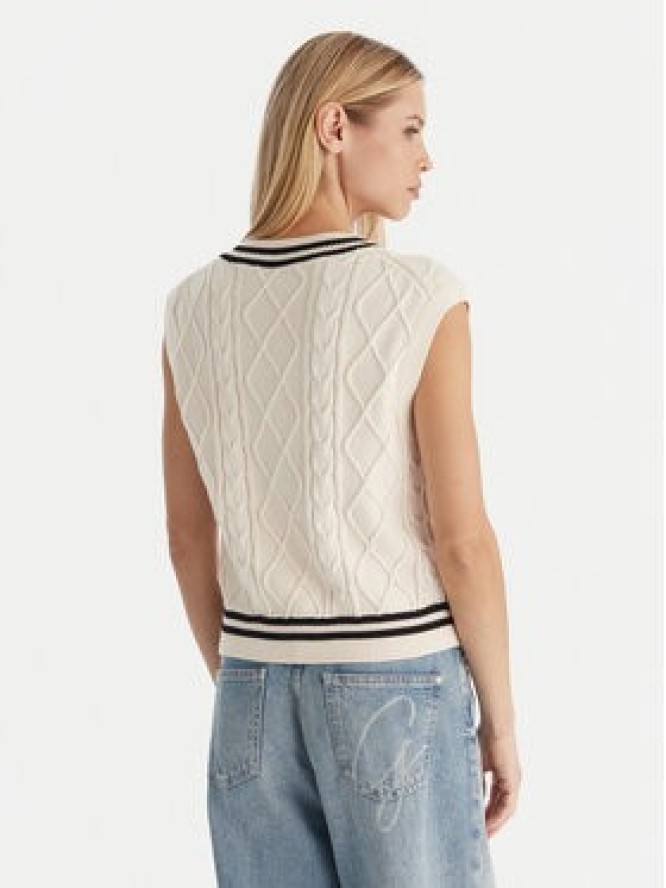 Guess Sweter V5GR00 Z3FB1 Biały Classic Fit