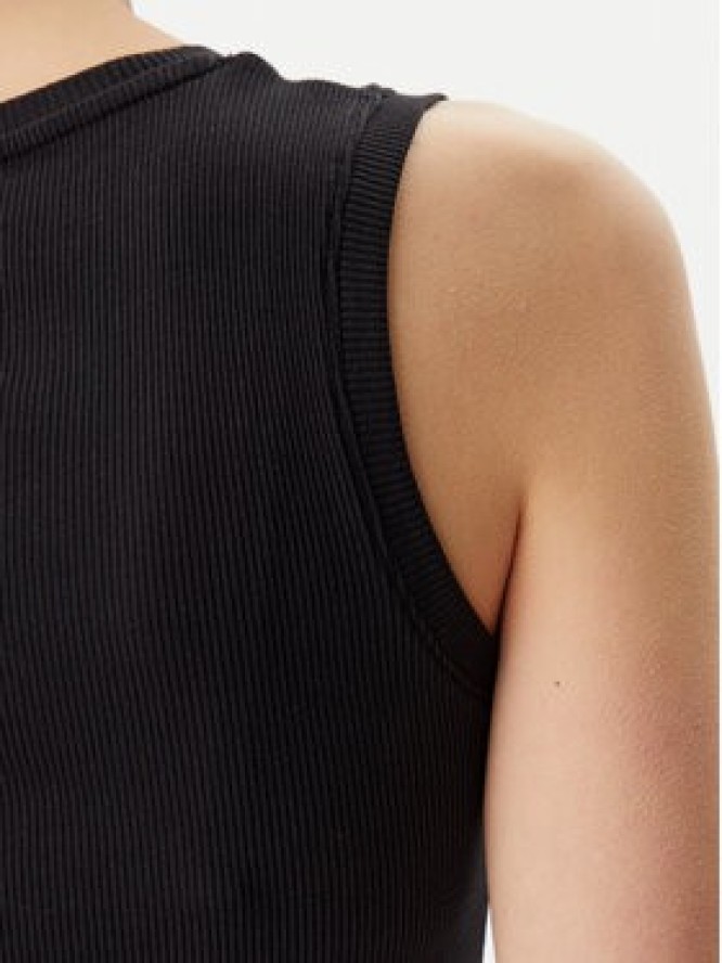 Tommy Jeans Top DW0DW21369 Czarny Slim Fit