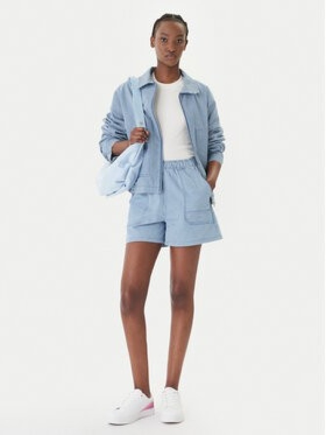 Roxy Kurtka jeansowa Beachfront Bliss ERJJK03702 Błękitny Regular Fit