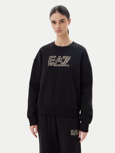 EA7 Emporio Armani Bluza 7W000100 AF10377 MC004 Czarny Loose Fit