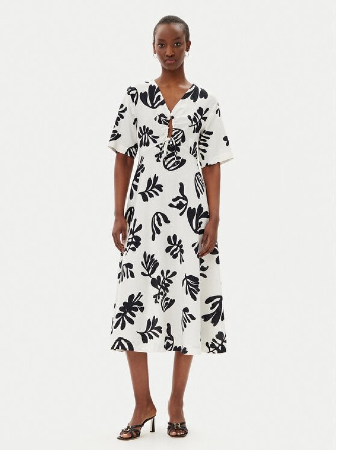 Marella Sukienka letnia Molise 2513221112200 Biały Regular Fit