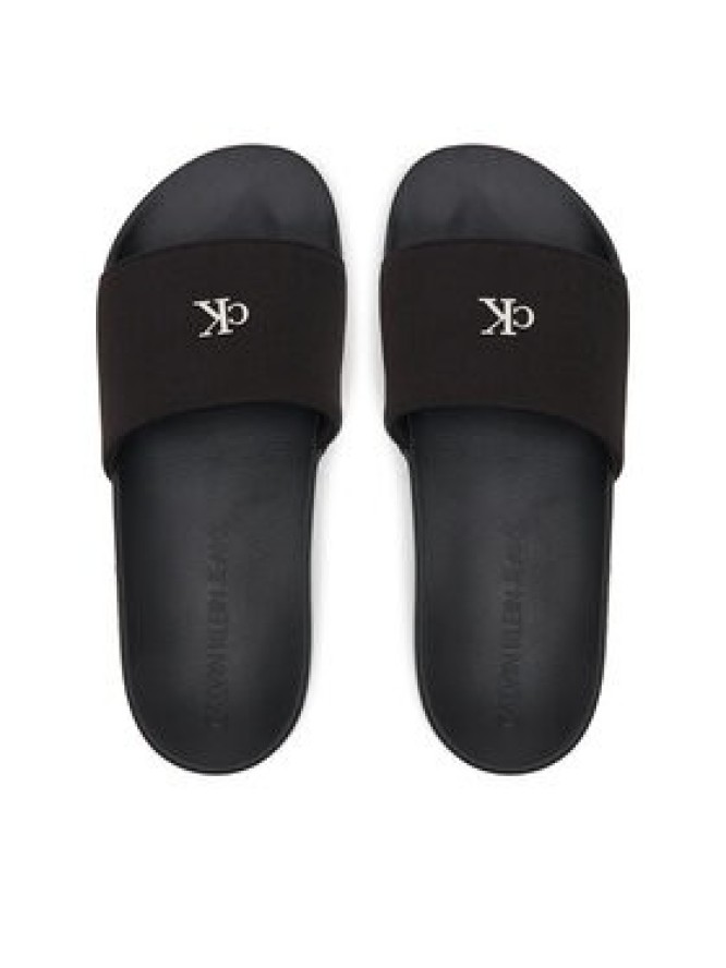 Calvin Klein Jeans Klapki Slide Monogram Hardware YW0YW01713 Czarny