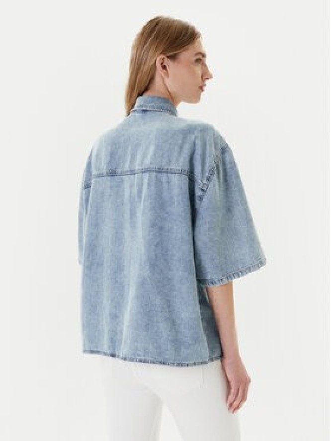 Mustang Koszula jeansowa Ella 1016568 Niebieski Oversize