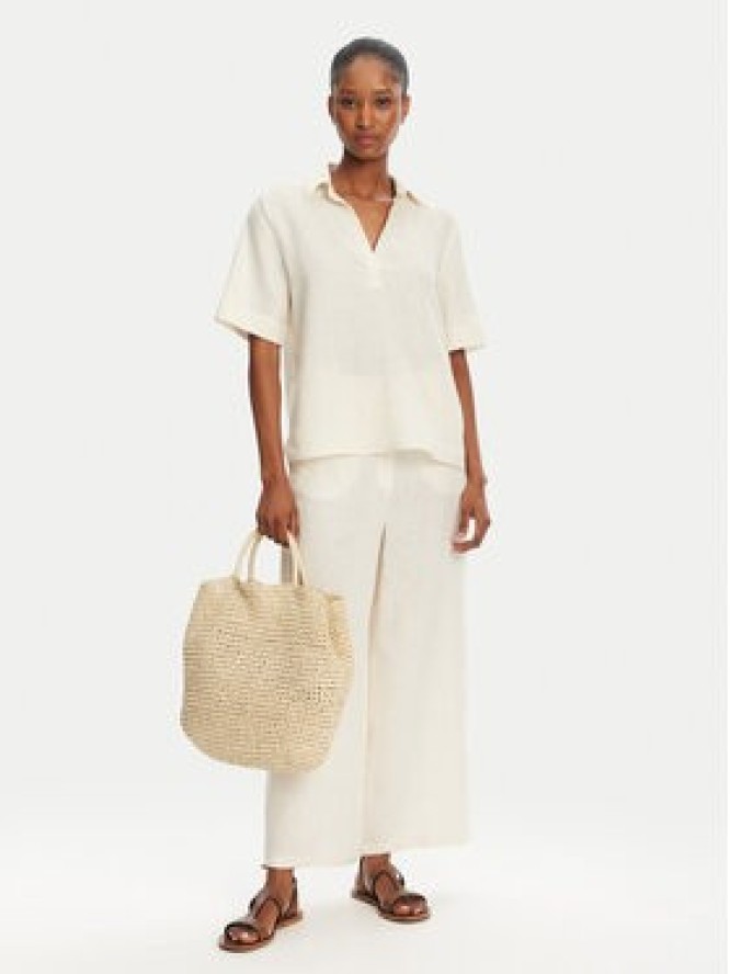 Marella Bluzka Nave 2515111032 Écru Regular Fit