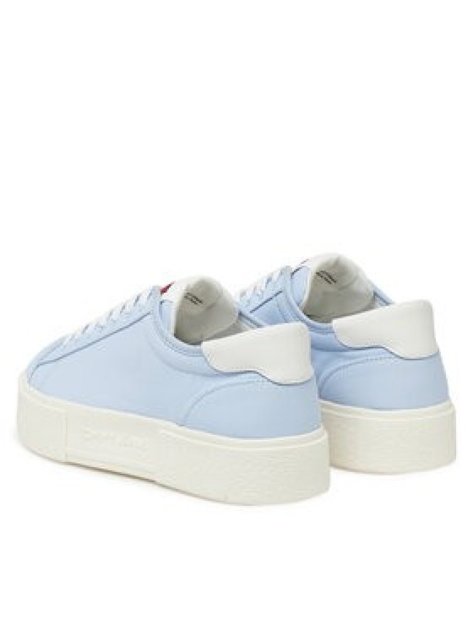 Tommy Jeans Sneakersy Tjw Flatform Canvas Sneaker EN0EN02792 Niebieski