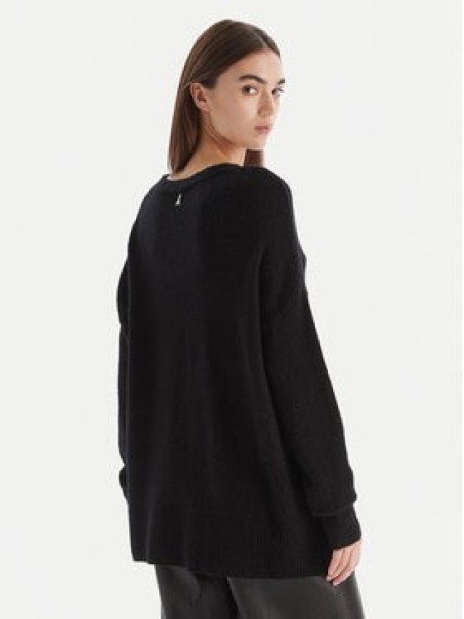 Patrizia Pepe Sweter 2K0326 K293 Czarny Regular Fit