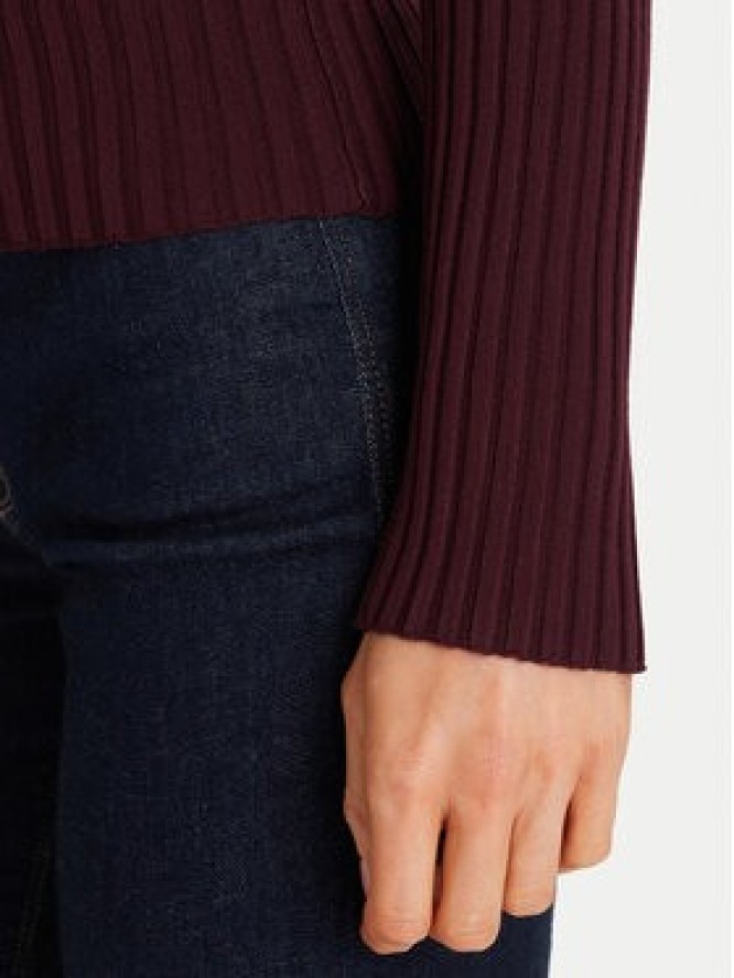 Morgan Sweter 252-MAMDO Bordowy Slim Fit