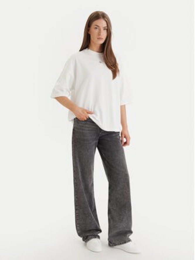 Calvin Klein Jeans T-Shirt LV047D204G Biały Oversize