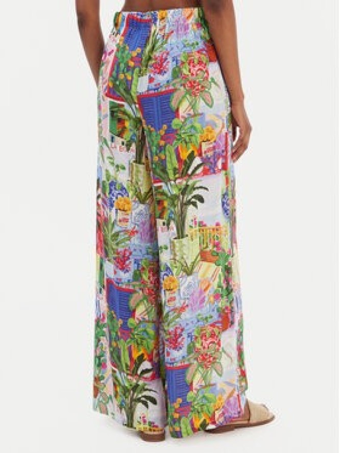 Seafolly Spodnie materiałowe La Boca 55599-PA Kolorowy Wide Leg