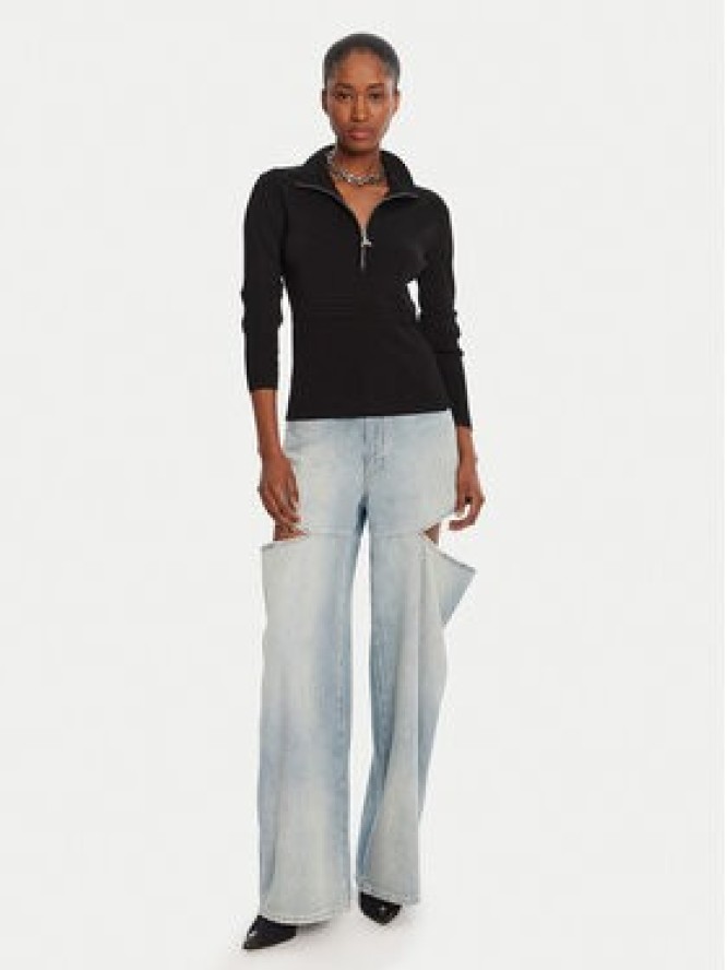 Patrizia Pepe Sweter 8K0323 K274 Czarny Regular Fit