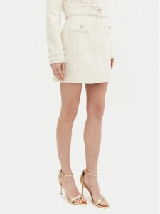 Guess Spódnica mini W5RD63 WGW82 Beżowy Regular Fit