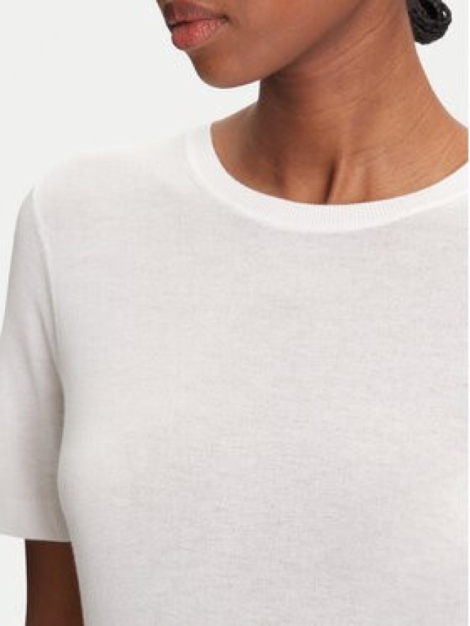 Calvin Klein Sweter LV044A307G Écru Regular Fit