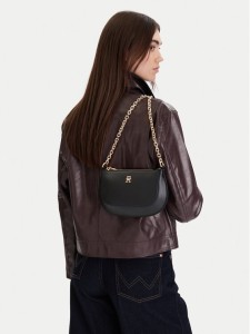 Tommy Hilfiger Torebka Th Glam Mini Chain Crossover AW0AW18142 Czarny