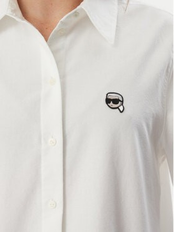 KARL LAGERFELD Koszula B3W11030 Biały Regular Fit