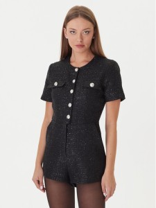 Bardot Kombinezon Estelle 60098PB Czarny Regular Fit