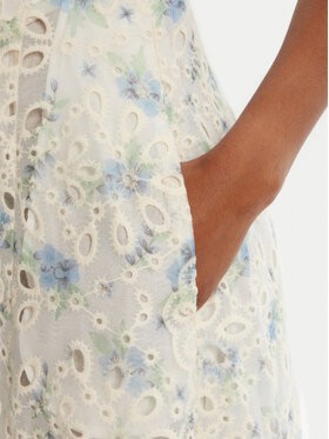 Bardot Sukienka letnia Adaline Broderie 58655DB3 Biały Regular Fit