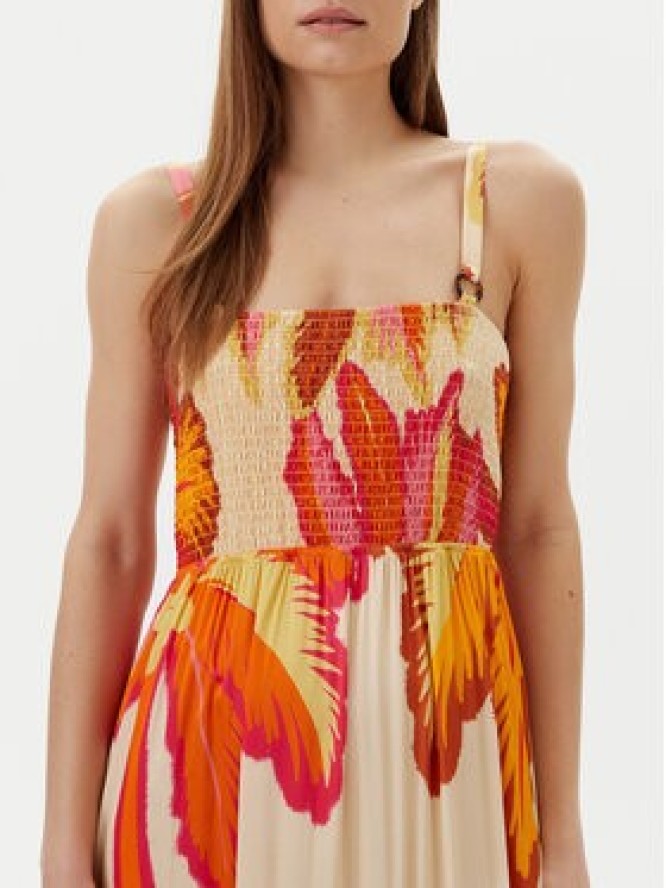 Maaji Sukienka letnia Jungle Palm Lavinia PT2707CLD001 Pomarańczowy Regular Fit