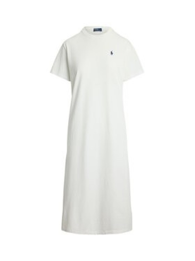 Polo Ralph Lauren Sukienka codzienna 211971066002 Biały Straight Fit