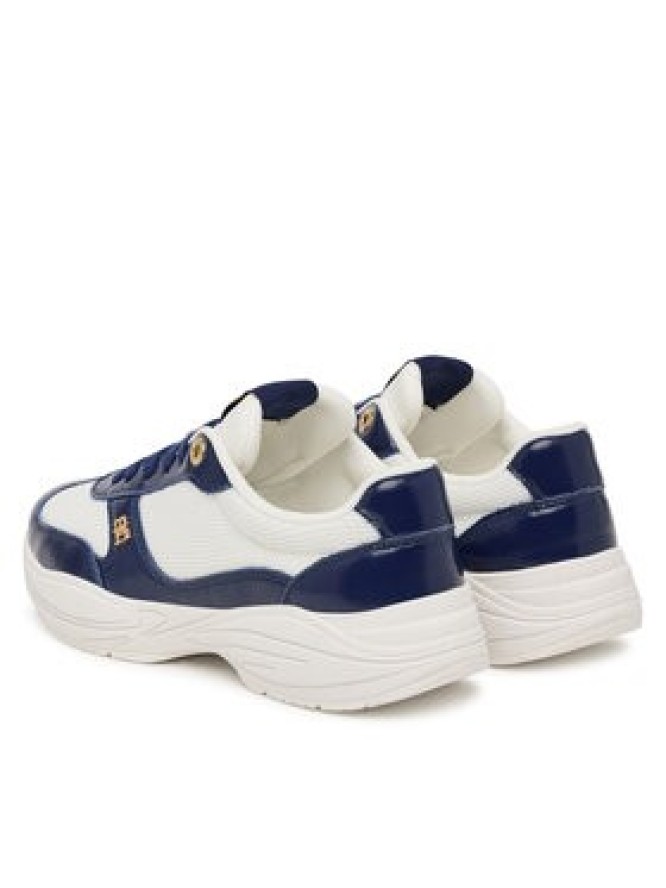 Tommy Hilfiger Sneakersy Modern Runner Shiny Leather FW0FW09413 Granatowy
