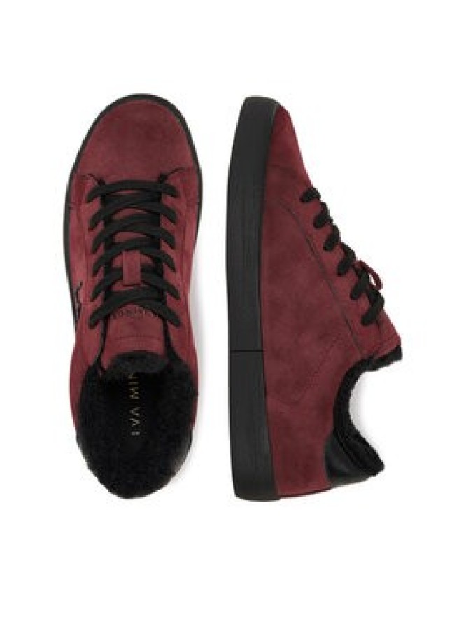 Eva Minge Sneakersy EO-ELLA-WSDR13670 Bordowy