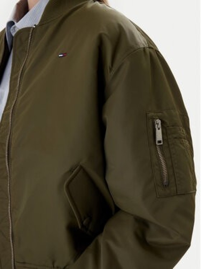 Tommy Jeans Kurtka bomber Essential DW0DW22046 Zielony Regular Fit