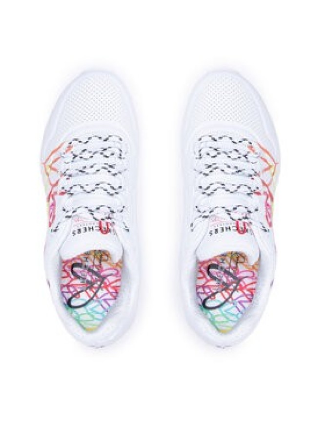 Skechers Sneakersy Uno 2 Floating Love 155521/WHT Biały