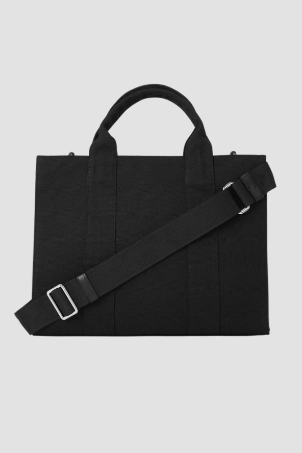 KARL LAGERFELD Сzarna bawełniana damska torebka