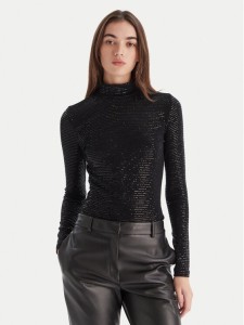 HUGO Bluzka Drisila 50547367 Czarny Regular Fit