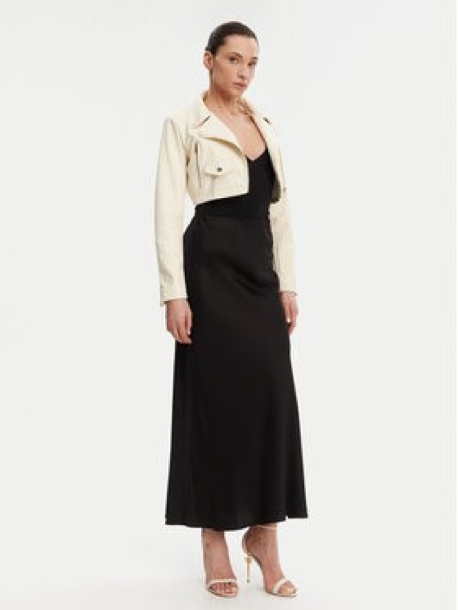 Rinascimento Kurtka z imitacji skóry CFC0119617003 Beżowy Regular Fit