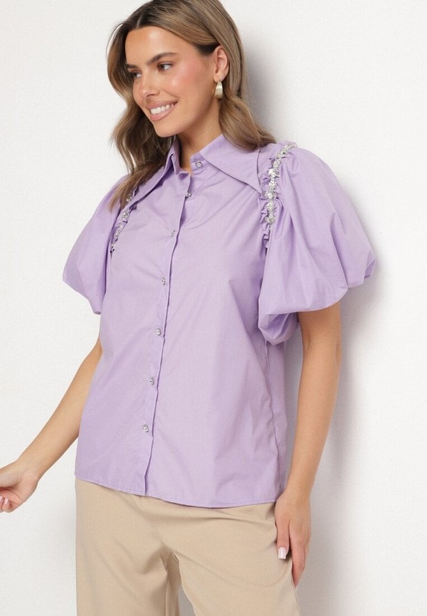 Fioletowa Koszula Caneope