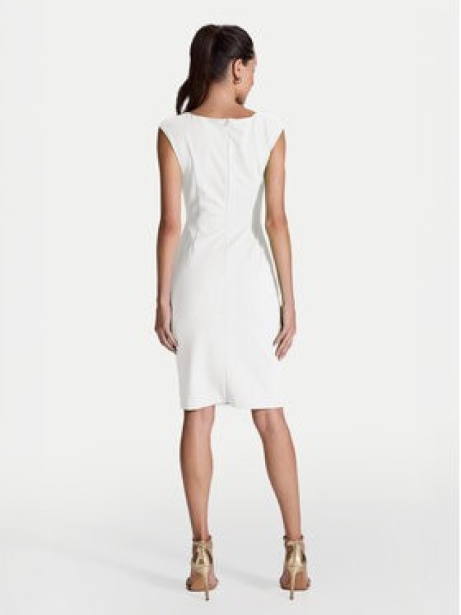 Swing Sukienka koktajlowa 5AI16700 Biały Slim Fit