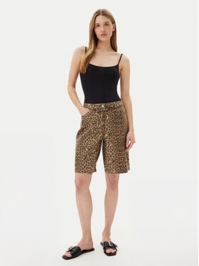 ONLY Szorty jeansowe Naomi 15351037 Brązowy Regular Fit