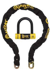 Zestaw łańcuch z kłódką XTREM MEDIUM - długość 140 cm, średnica 13,5mm AUVRAY