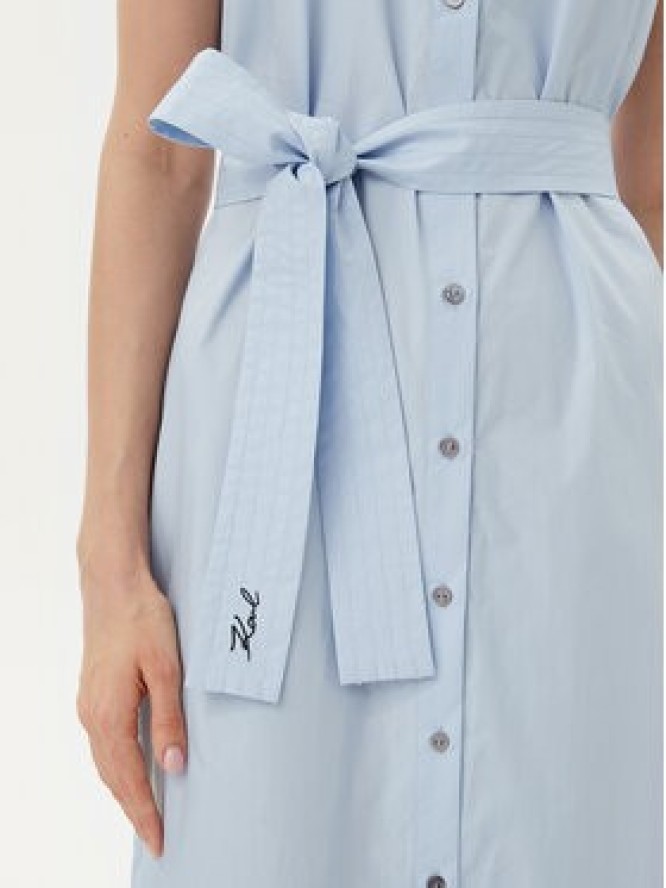 KARL LAGERFELD Sukienka letnia A2W13004 Błękitny Regular Fit