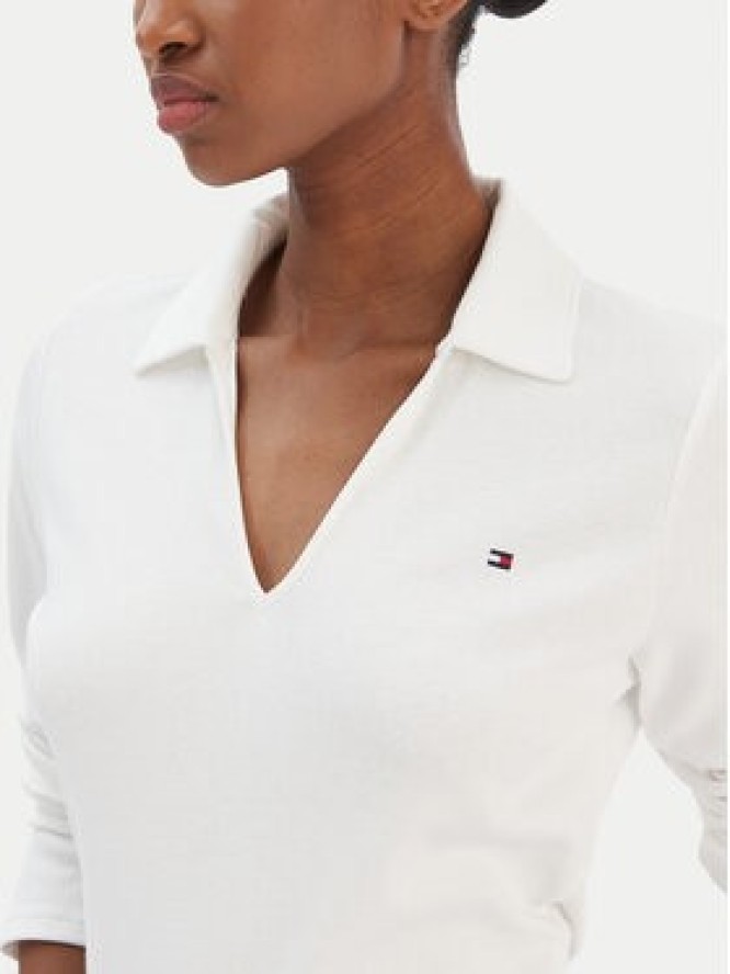 Tommy Hilfiger Bluzka Modern Cody WW0WW47850 Biały Slim Fit