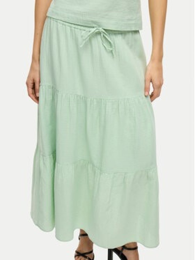 Vila Spódnica maxi Lania 14105428 Zielony Regular Fit