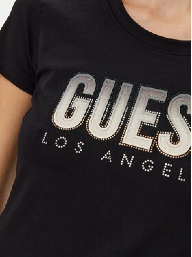 Guess T-Shirt W5GI14 J1314 Czarny Regular Fit