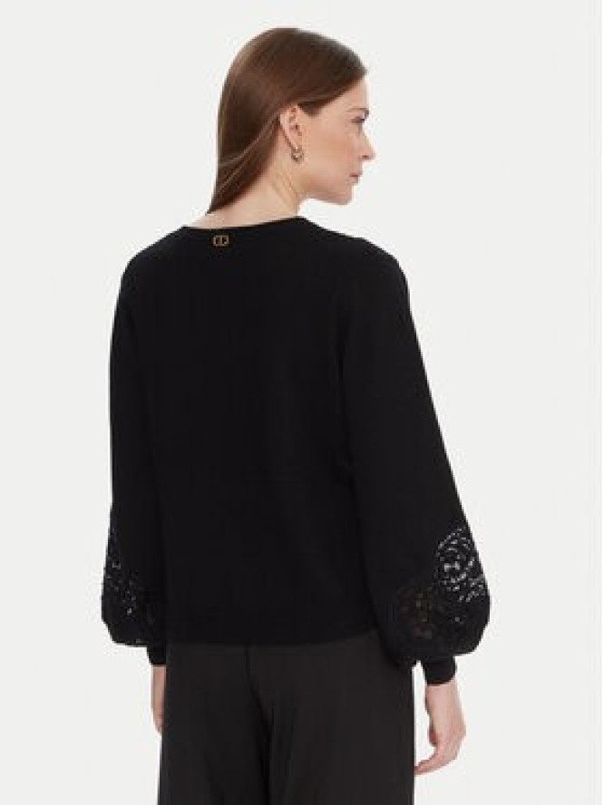 TWINSET Sweter 252TT3440 Czarny Regular Fit