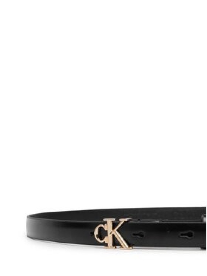 Calvin Klein Pasek Round Ck Buckle Smooth 15Mm LV04F7085G Czarny