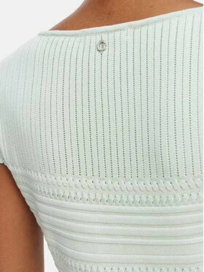 Guess Sukienka dzianinowa W6GK21 Z0603 Zielony jasny Regular Fit