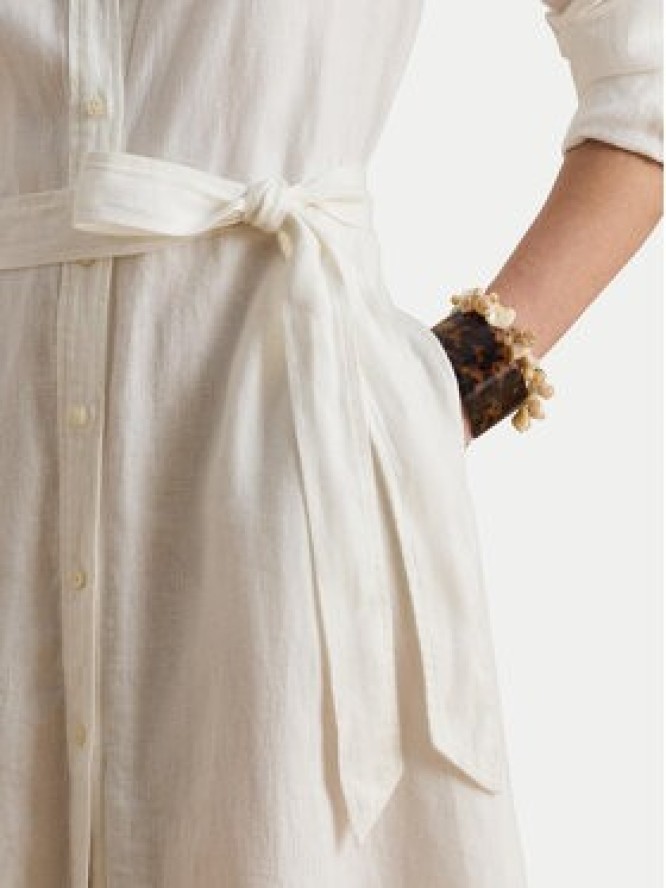 LAUREN RALPH LAUREN Sukienka koszulowa 200P13687001 Biały Regular Fit