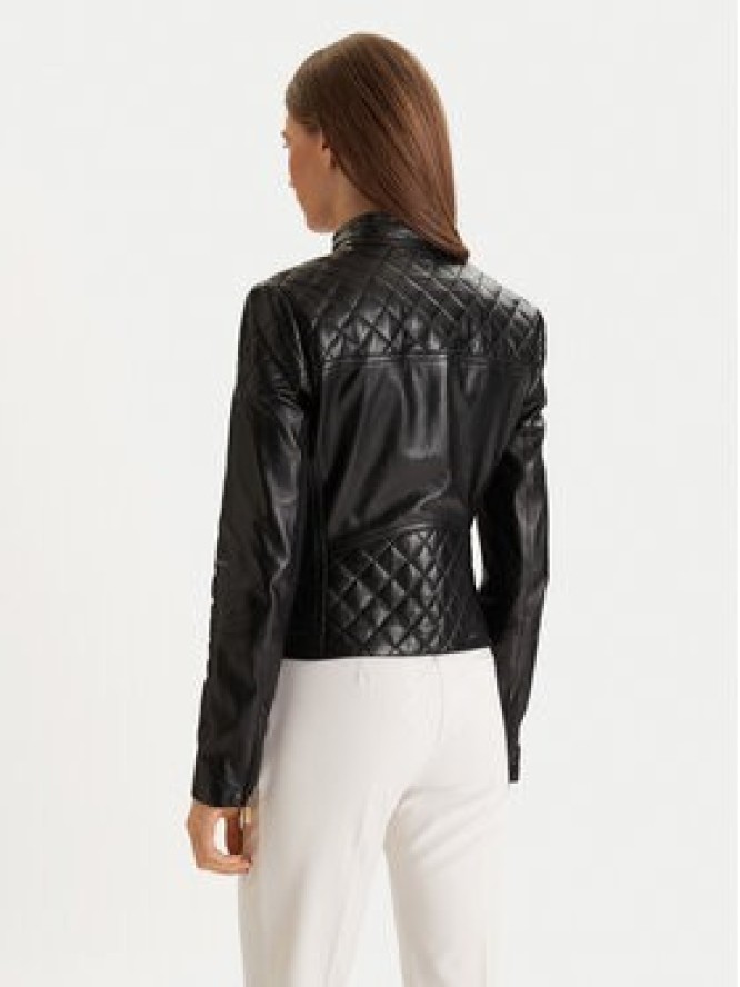 Marciano Guess Kurtka skórzana 6RGL09 7133A Czarny Regular Fit