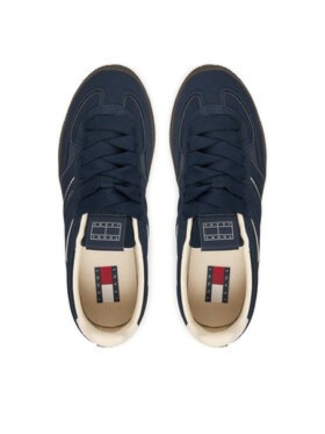 Tommy Jeans Sneakersy The Greenwich Edge Suede EN0EN02924 Granatowy