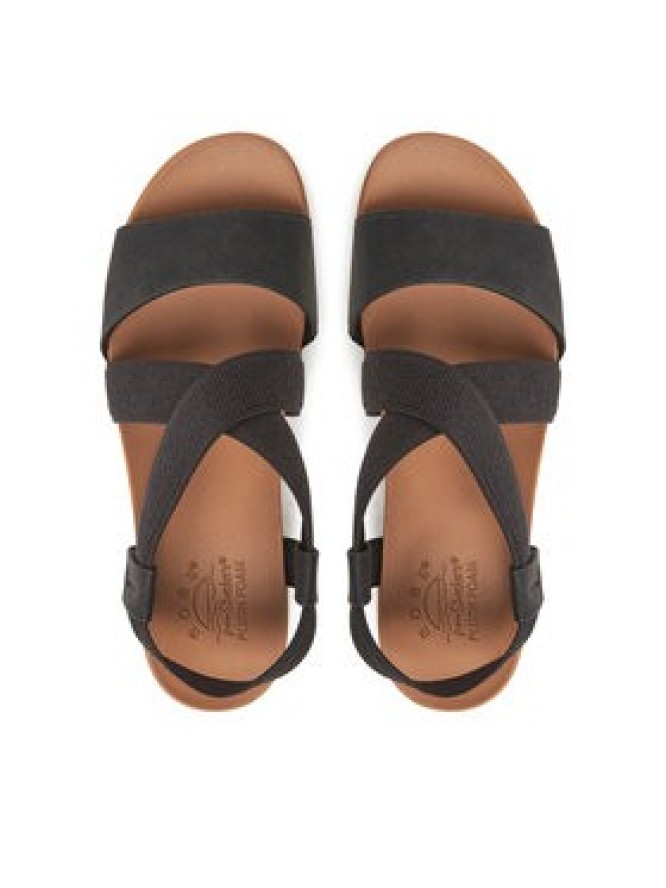 Skechers Sandały BOBS Desert Kiss Low 114705/BLK Czarny