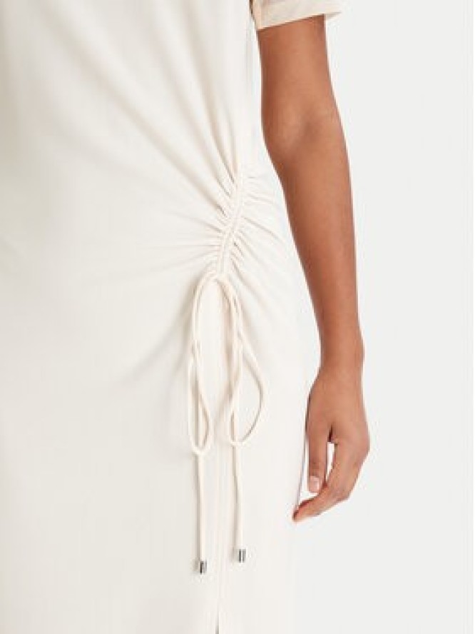 Patrizia Pepe Sukienka koktajlowa 8A1596/A701-W409 Écru Regular Fit