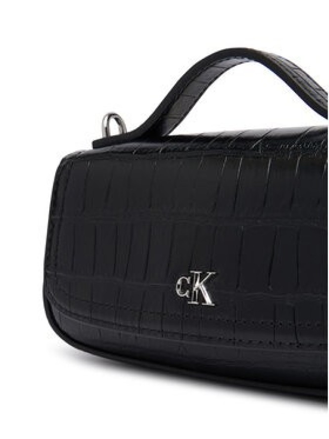 Calvin Klein Torebka Ck Croc Top Handle Bag LV04F3903G Czarny