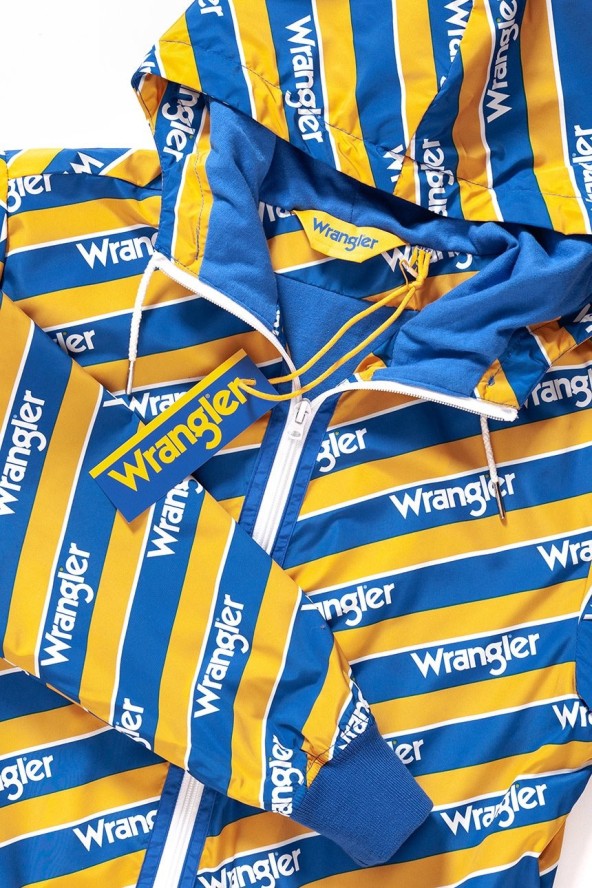 DAMSKA KURTKA PRZEJŚCIOWA WRANGLER B&Y WINDBREAKER AMBER YELLOW W405RV9UY 112128704